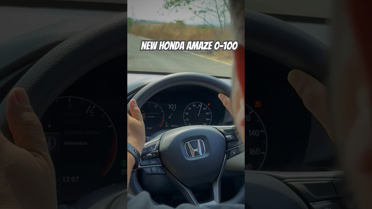 Is it quick enough? The new Honda Amaze 0-100