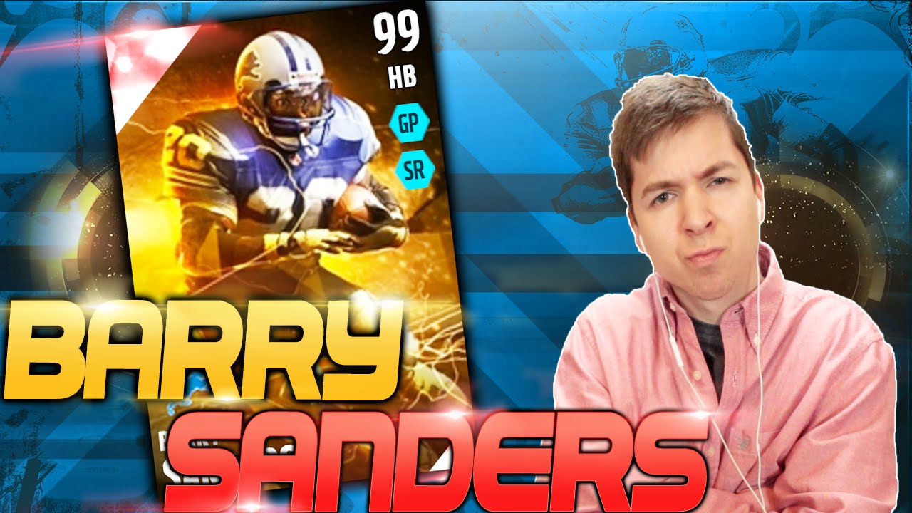 ГЕЙМПЛЕЙ ЗА БАРРИ СЕНДЕРСА С РЕЙТИНГОМ 99! ЛУЧШИЕ СТАТЫ В ИСТОРИИ?! MADDEN 16 ULTIMATE TEAM
