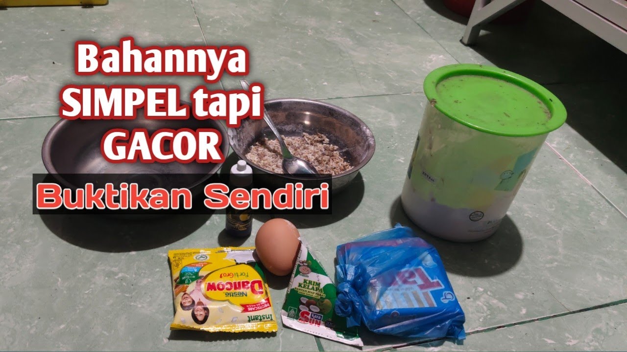 Racikan simpel umpan putih ikan mas|umpan gacor