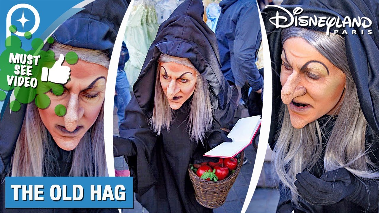 🎃 The Old Hag from Snow White at Disneyland Paris Halloween Festival 2017