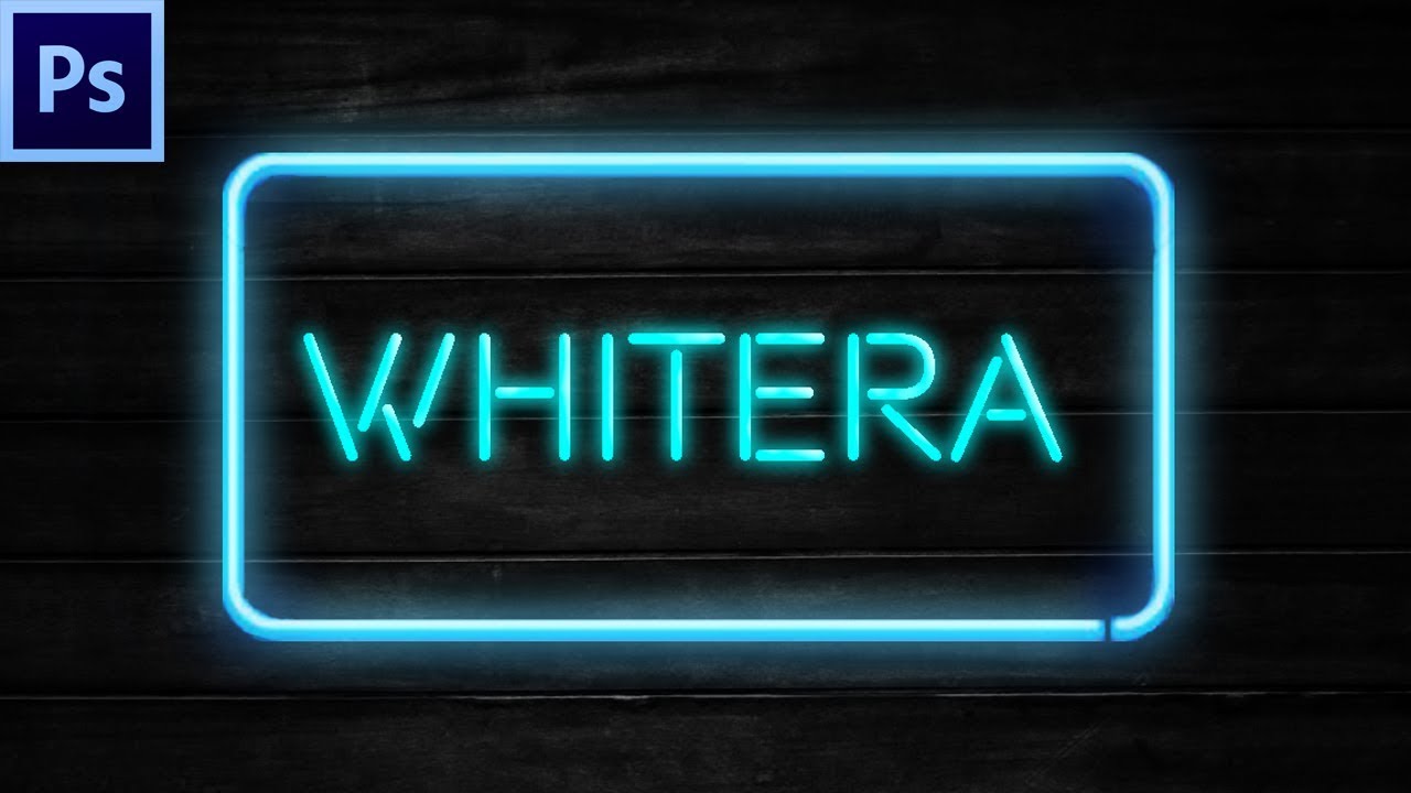 PhotoShop // Neon Text Effect // Easy Method