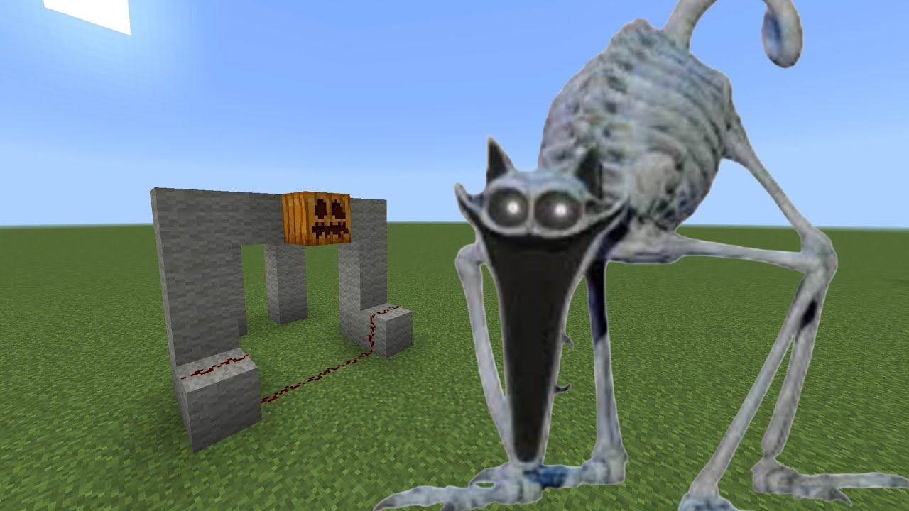 Poppy playtime catnap nightmare MOD in Minecraft PE 