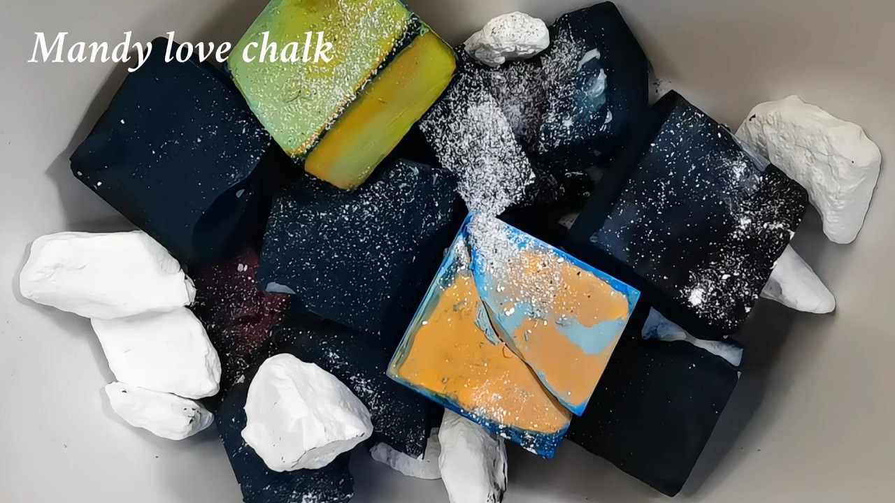 dyed|gym chalk asmr