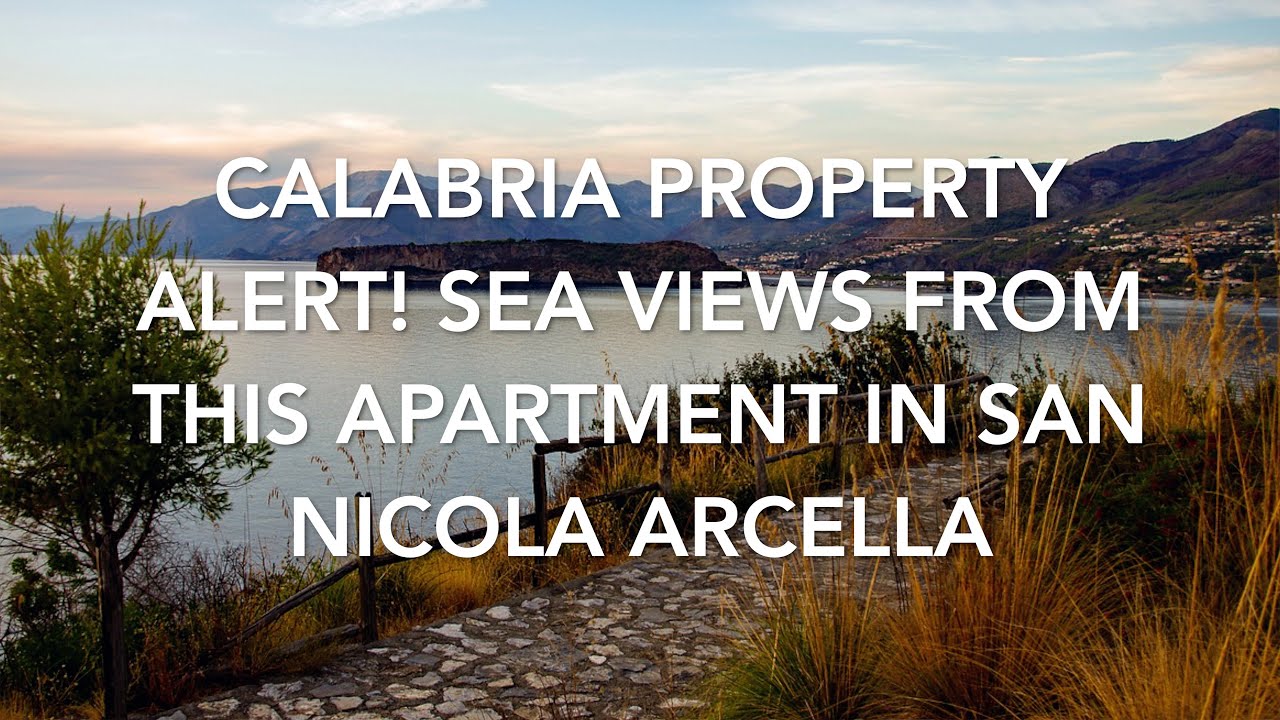 Calabria Property Alert! Beautiful Sea Views From This Apartment in San Nicola Arcella! €45,000