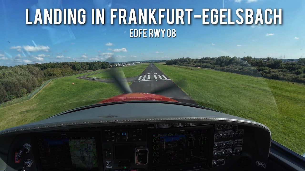 LANDING in FRANKFURT-EGELSBACH EDFE 08 | Bristell B23 | Unedited Cockpit View 4K