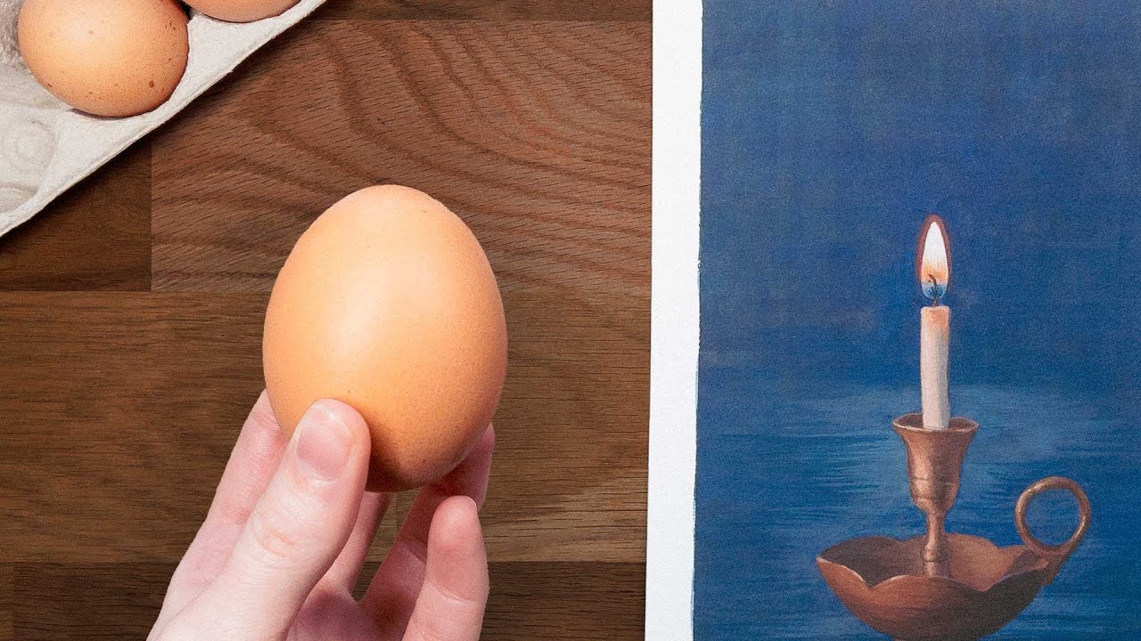 Paint with an egg ✥ Exploring the ancient medium of egg tempera