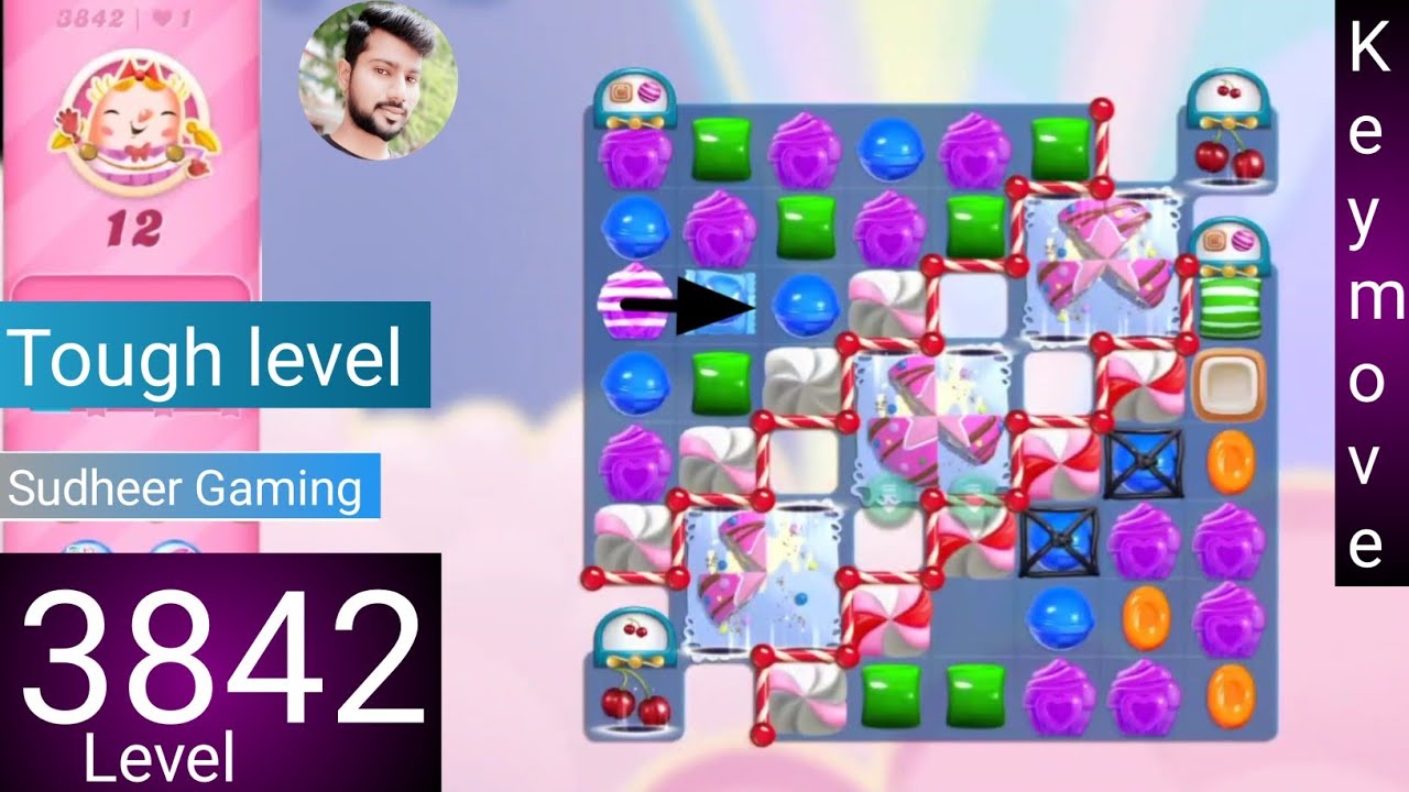 Candy crush saga level 3842 । No boosters । Tough level । Candy crush 3842  help । Sudheer CC Gaming