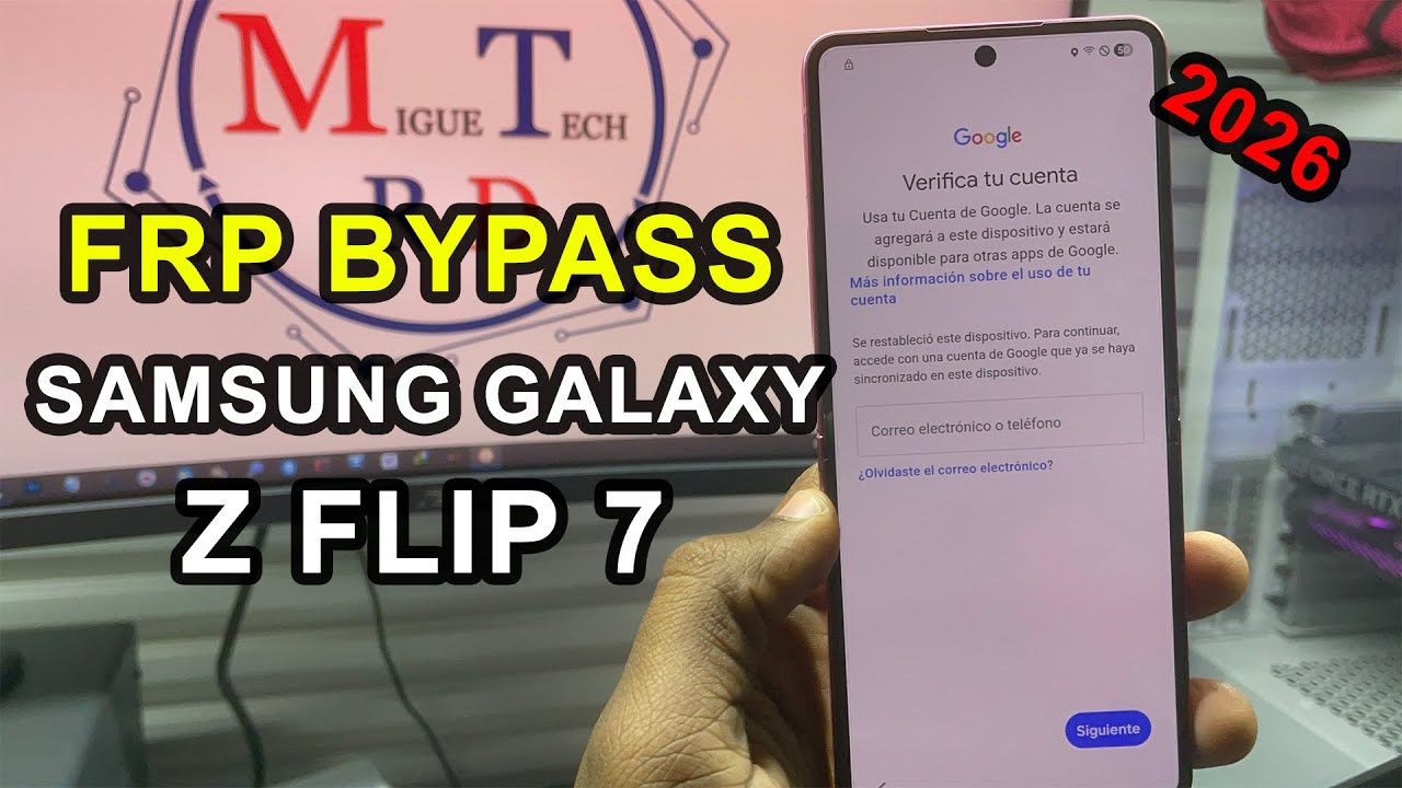 FRP BYPASS GOOGLE ACCOUNT REMOVE SAMSUNG GALAXY Z FLIP 7⎪ 2 CLICK 2026