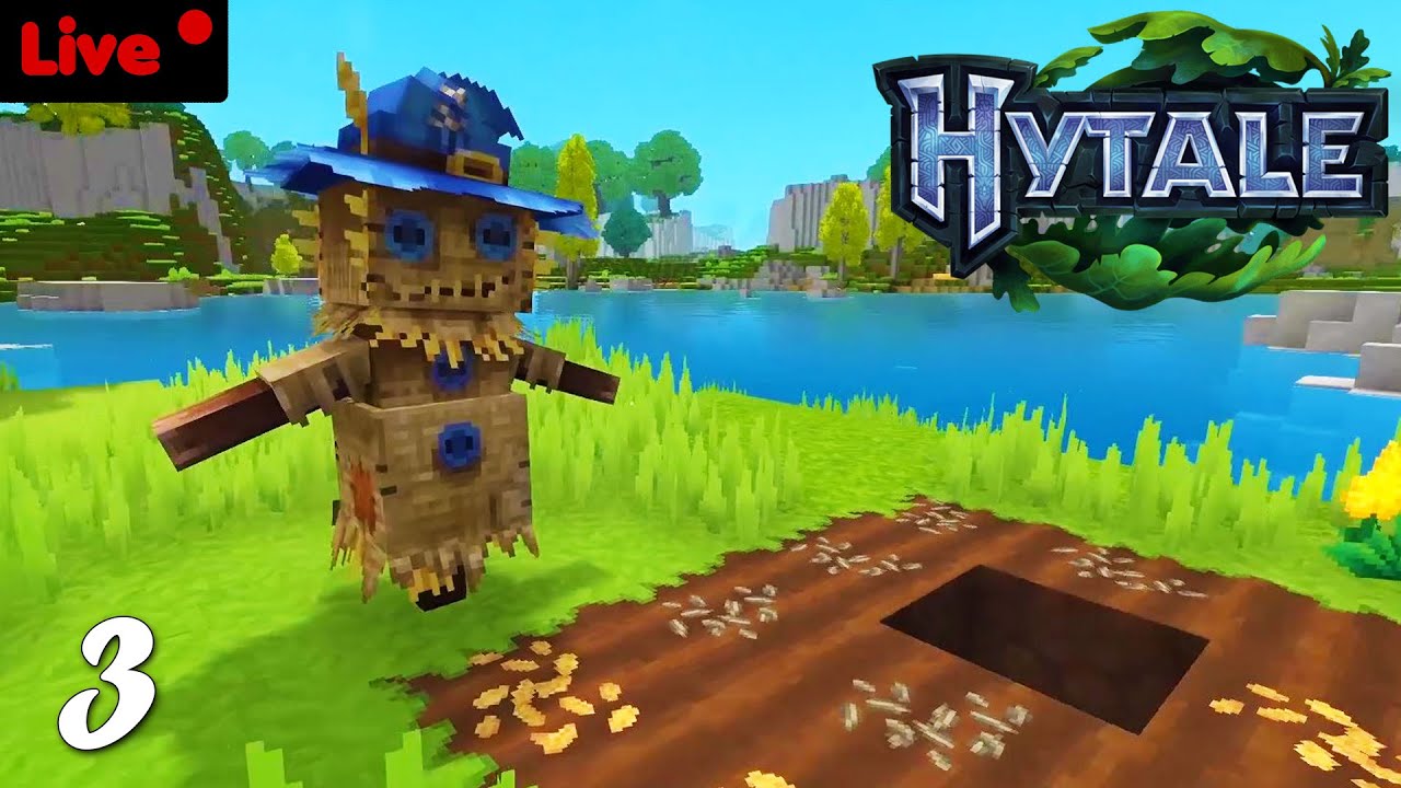 Die erste kleine Farm [Live Let's Play: Hytale #3]