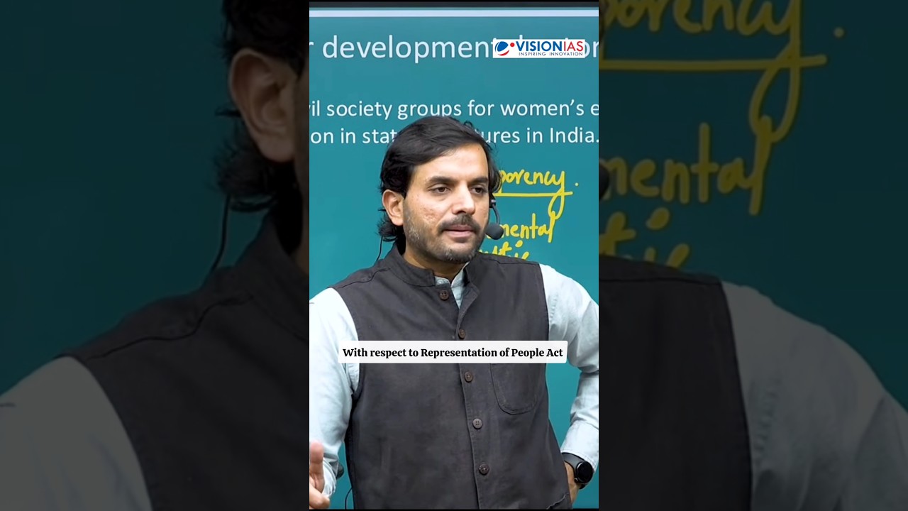 IMPORTANT Topics of Representation of People Act ft. Jatin Gupta Sir #shorts #upsc #ias