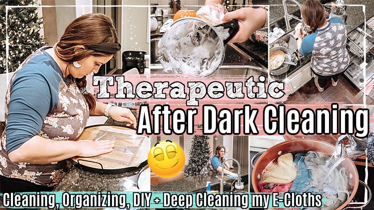 THERAPEUTIC AFTER DARK CLEAN WITH ME 2021 :: Cleaning Motivation, DIY, Deep Cleaning Ecloths + More!