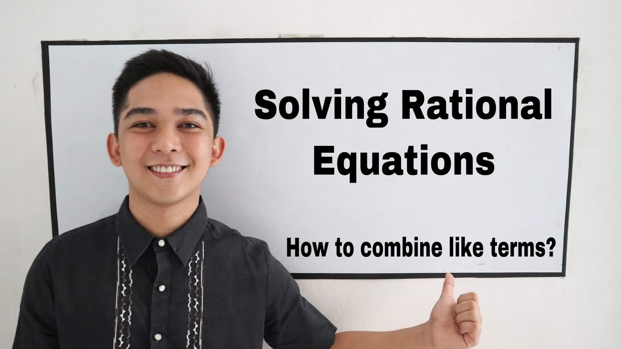 Solving Rational Equations I Señor Pablo TV
