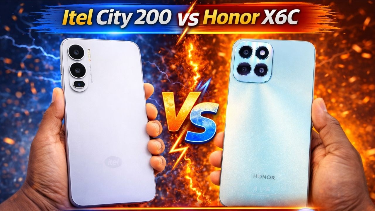 itel City 200 vs Honor X6c 🔥 35W Fast Charging! আসল Value King কে? #itelcity200  #honorx6c