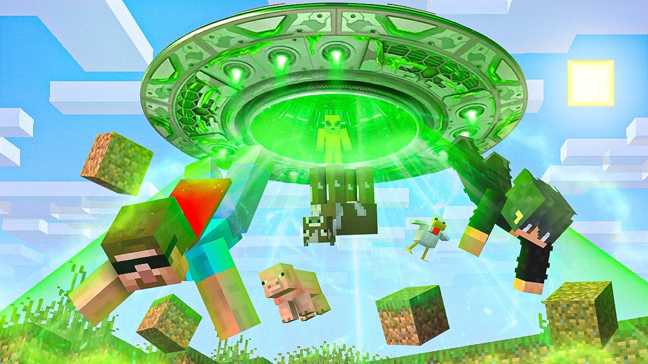 We Made a Doomsday Bunker to Survive Alien Attack in Minecraft!