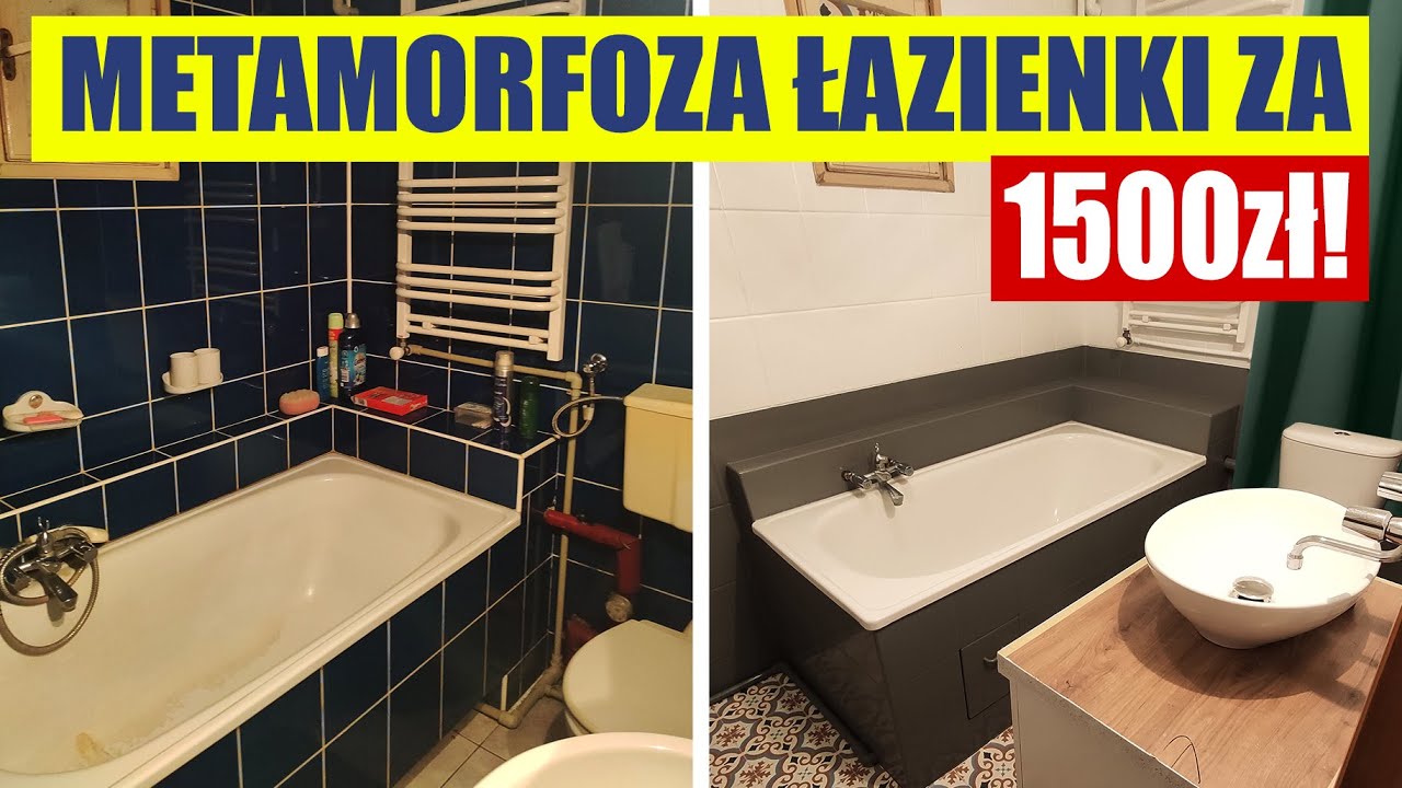 Niesamowita metamorfoza łazienki za 1500 zł!