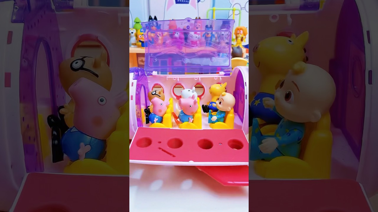 Satisfying with Unboxing & Review Peppa Pig Miniature Plane Flying Toy | ASMR #shorts