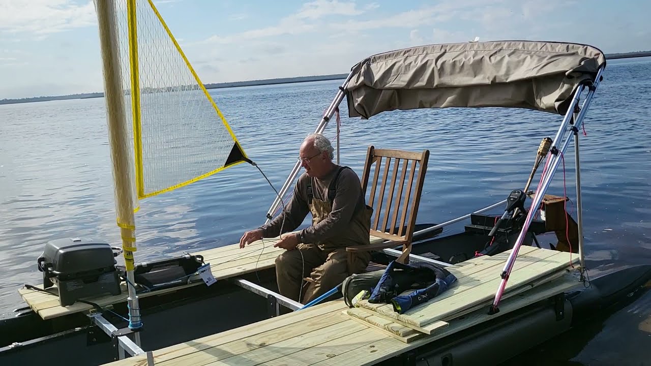 16 ft Expandacraft Outrigger Canoe Kit Instillation - Video #7. Review post first test run.