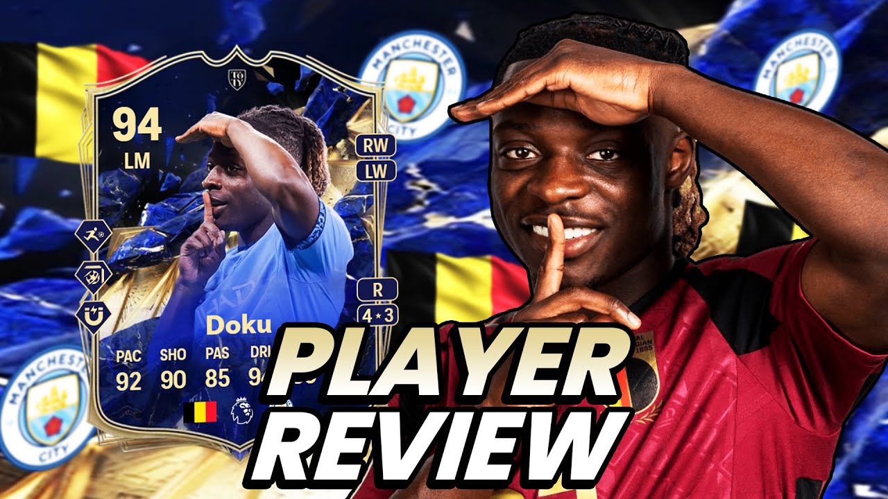 5⭐4⭐ 94 TOTY BLUEPRINT EVOLUTION DOKU PLAYER REVIEW! FC 25 ULTIMATE TEAM