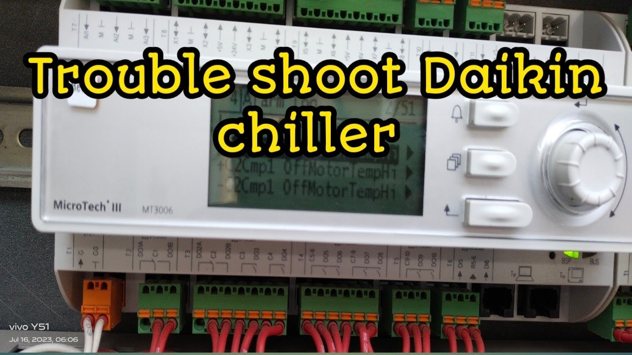 how to troubleshoot compressor motor winding temperature high in Daikin chiller ||compressor wanding