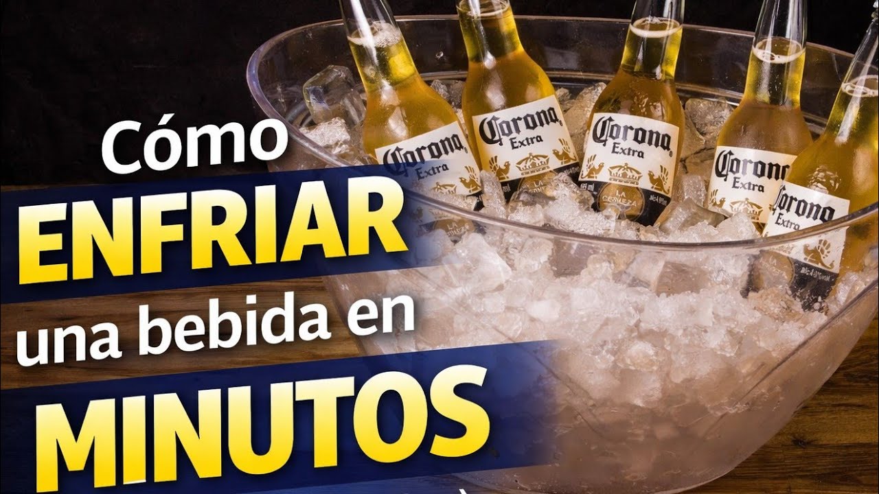 Cómo ENFRIAR una bebida en minutos (sin magia, con física)