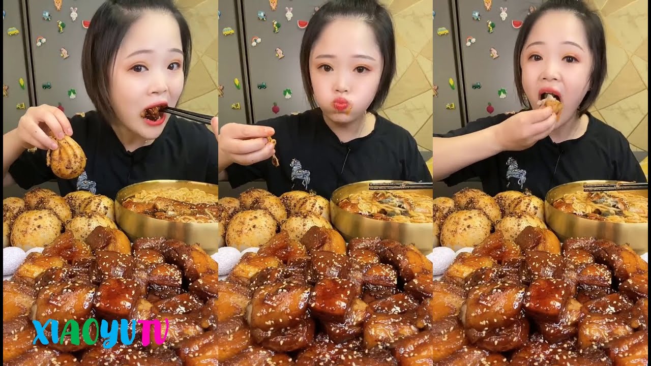 [Xiaoyu Mukbang]ASMR MUKBANG XIAOYU FOOD EATING SHOW. MUKBANG SATISFYING.Mukbang Chines 1.N01_9