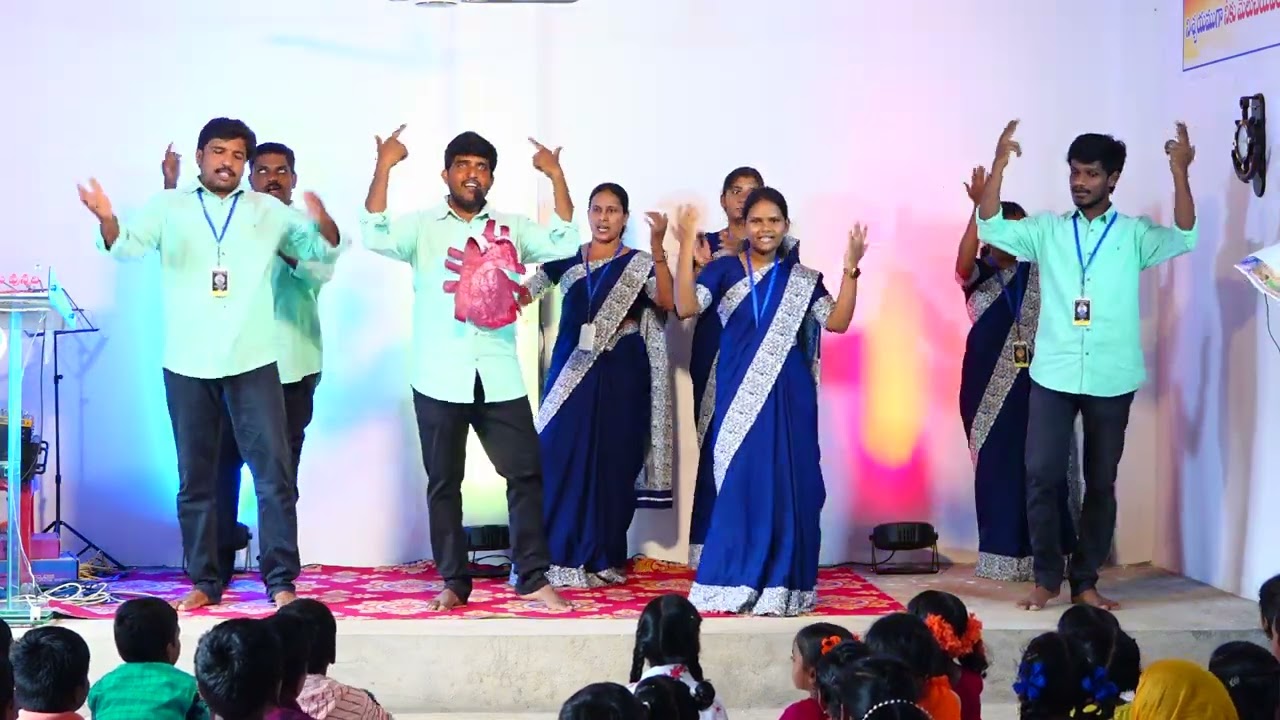 VBS CHILDREN DEVELOPMENT PROGRAM ,YESAYYA SANNIDHI KOMMUGUDEM, CHITTI GUNDELONA NENU NIMPUKUNTA