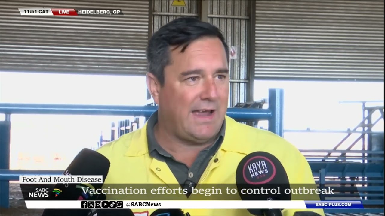 Efforts to control the foot and mouth disease outbreak in Gauteng: Minister John Steenhuisen