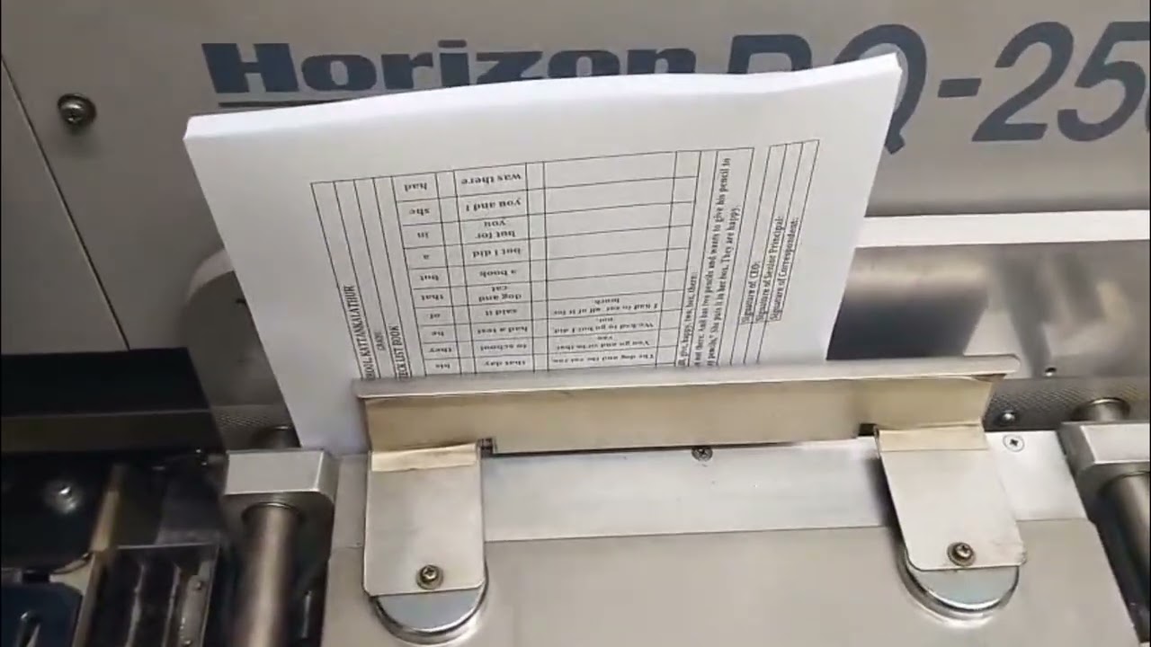 How to make  A4 Lanscape Binding in Horizon Book Binder  BQ-250