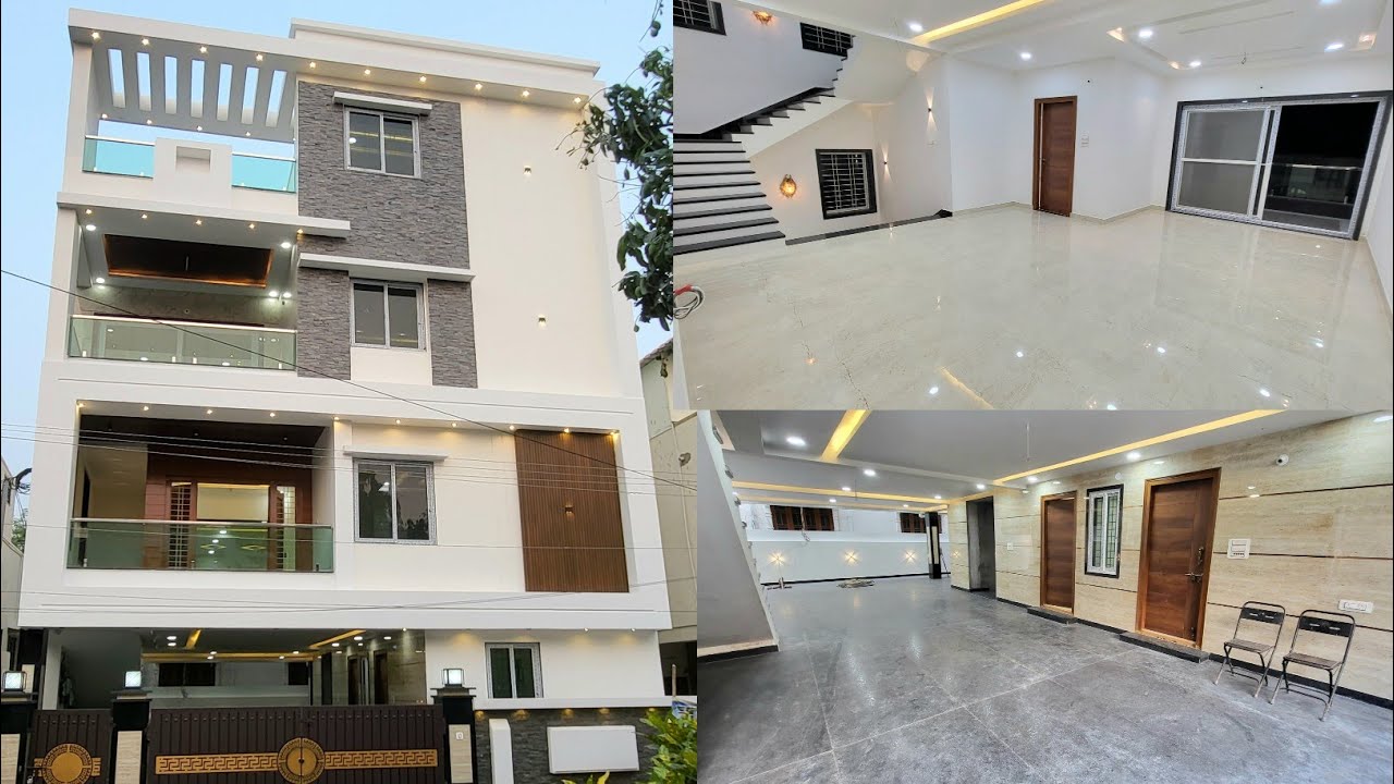 200 SY| 5350 sft| West Face| Luxury new Triplex Villa for sale in Hyderabad | 5 BHK| A S Rao Nagar