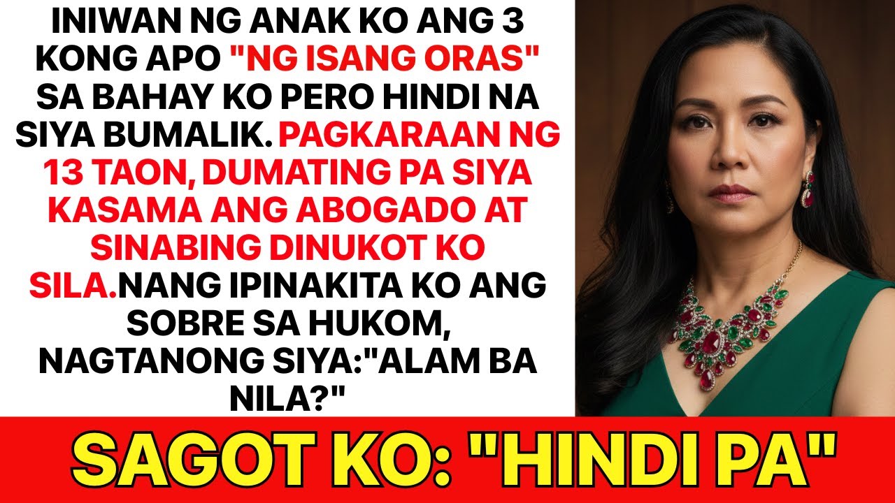 Iniwan ako ng anak ko ang 3 kong apo… 13 taon matapos, idinawit niya ako sa pagdukot!