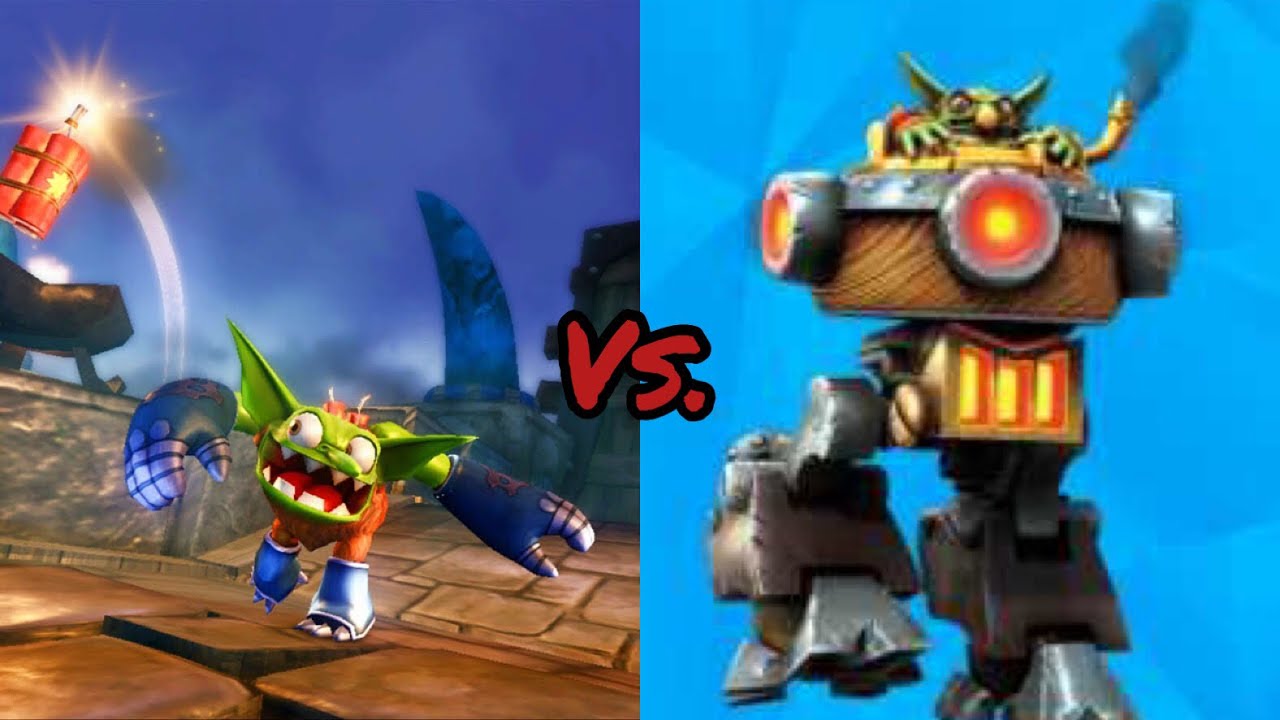 Boomer vs. Smoke scream skylanders trap team