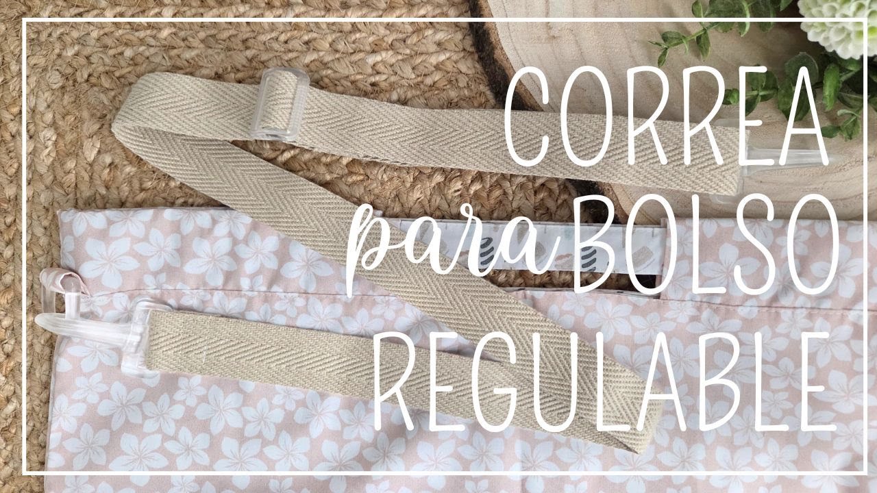 Como hacer una correa ajustable para bolso | Tutorial paso a paso con todo detalle