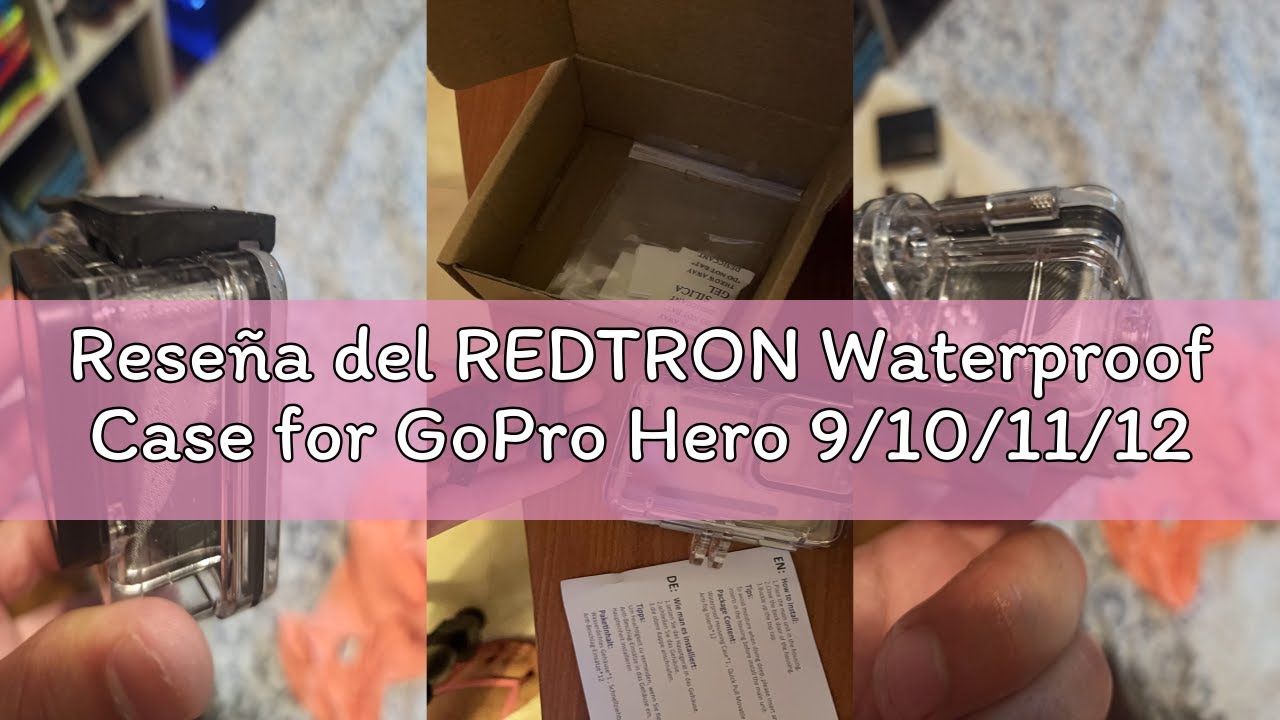 Reseña del REDTRON Waterproof Case for GoPro Hero 9/10/11/12/13 Black, 60M Diving Protective Case wi