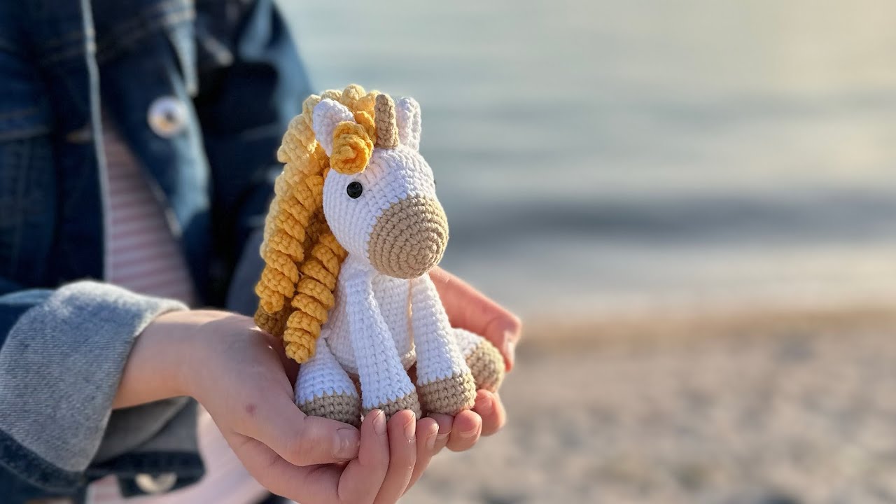 tutorial: crochet UNICORN / вʼязаний ЄДИНОРІГ, part 1 (body)