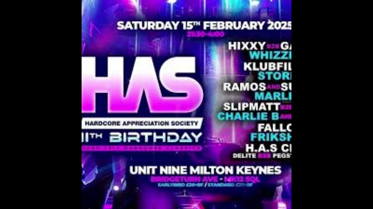 GAMMER B2B HIXXY - MC WHIZZKID @ HAS - 11th Birthday -15.02.2025