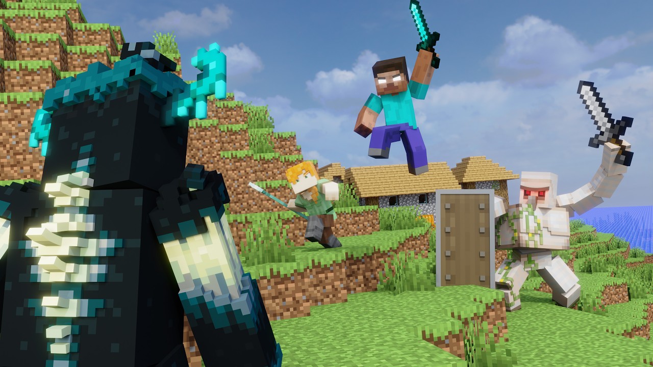 They Woke Up The Warden...(Minecraft Animation)