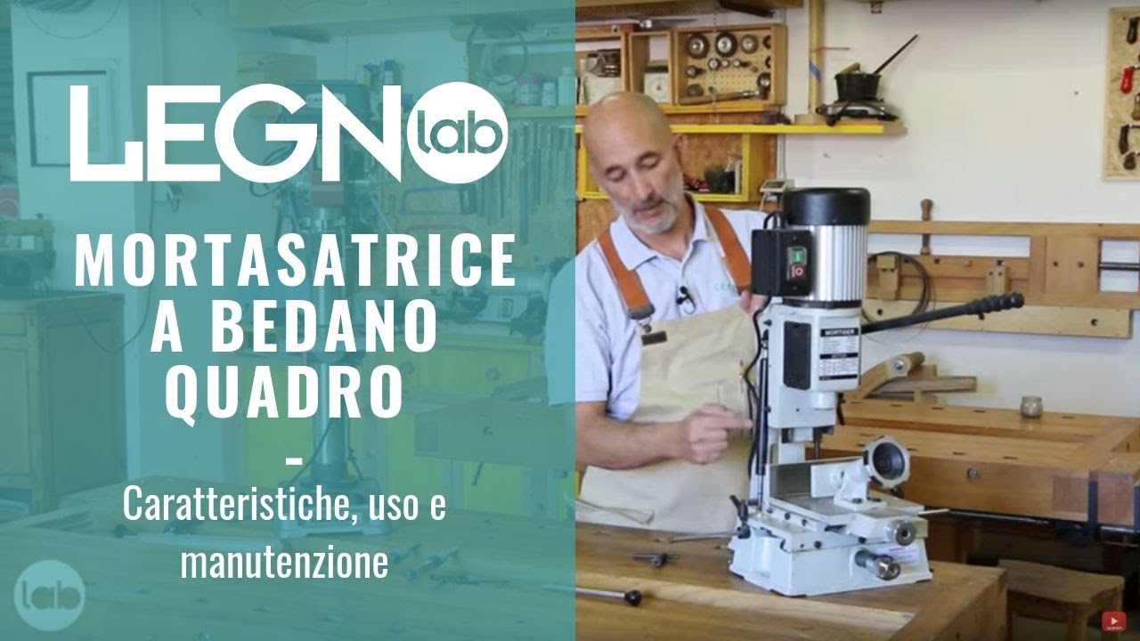 MORTASATRICE A BEDANO QUADRO. Caratteristiche, uso e manutenzione