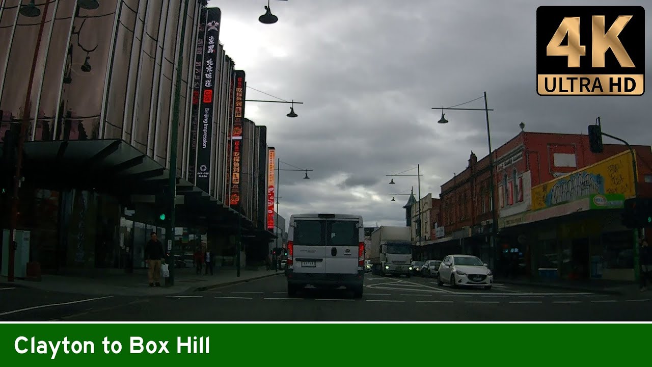[AUS] Driving from CLAYTON to BOX HILL (Real-Time Drive)