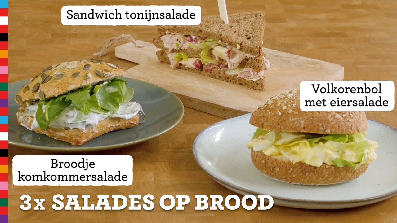 3x salades | Gezond broodbeleg | Voedingscentrum