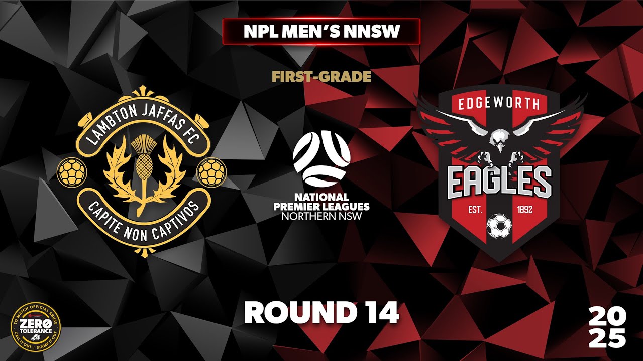 NPL Men's NNSW Round 14 First Grade - Lambton Jaffas v Edgeworth Eagles