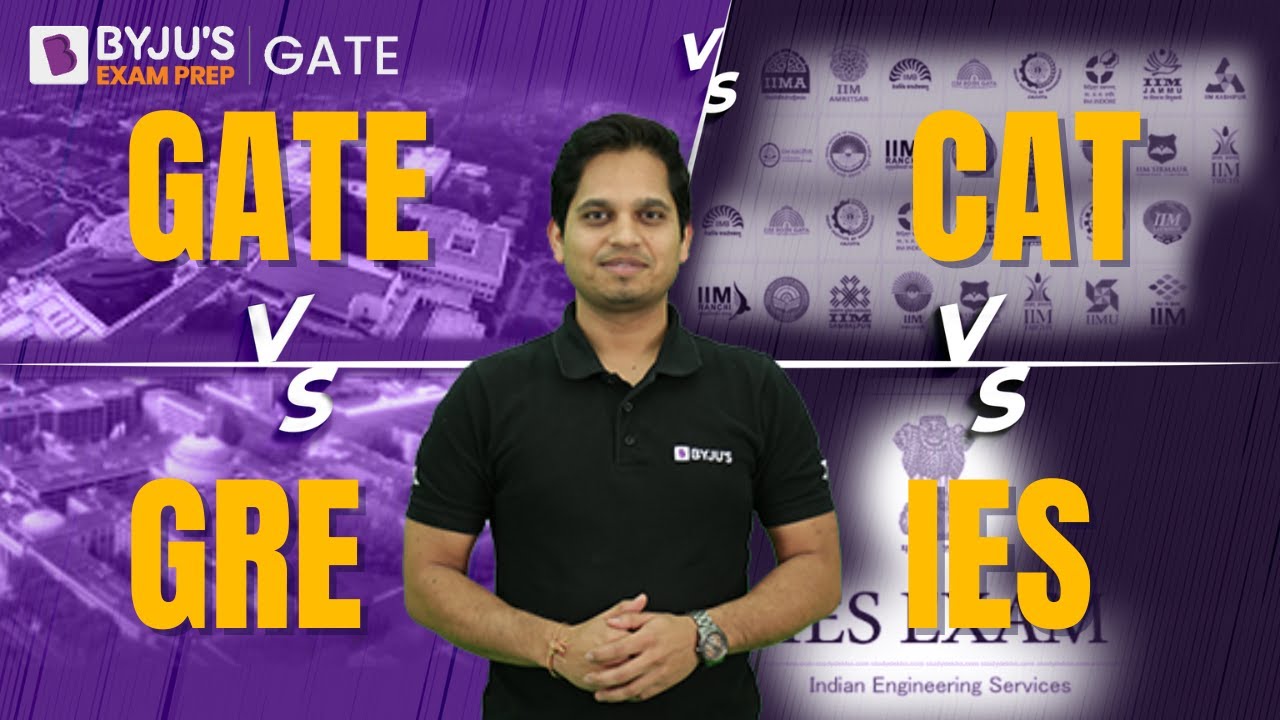GATE vs CAT vs GRE vs IES | Know the Difference | BYJU'S GATE