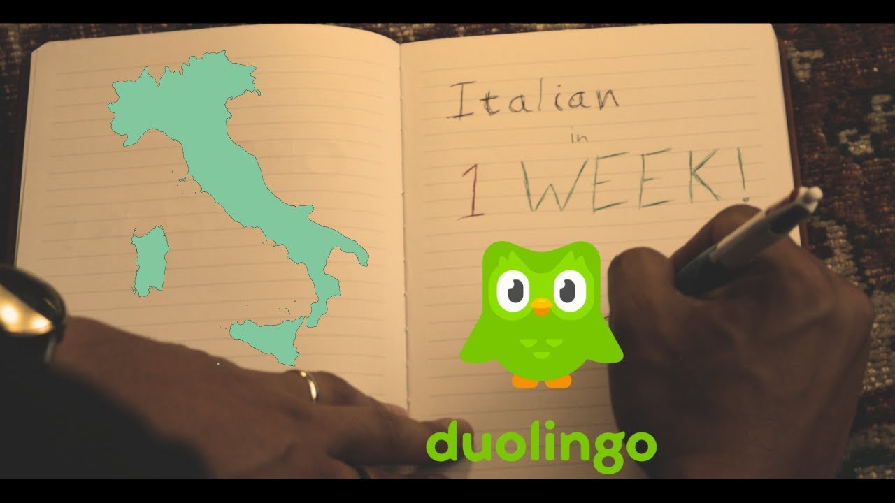 Challenge - Learn Italian in ONE WEEK Using Only Duolingo