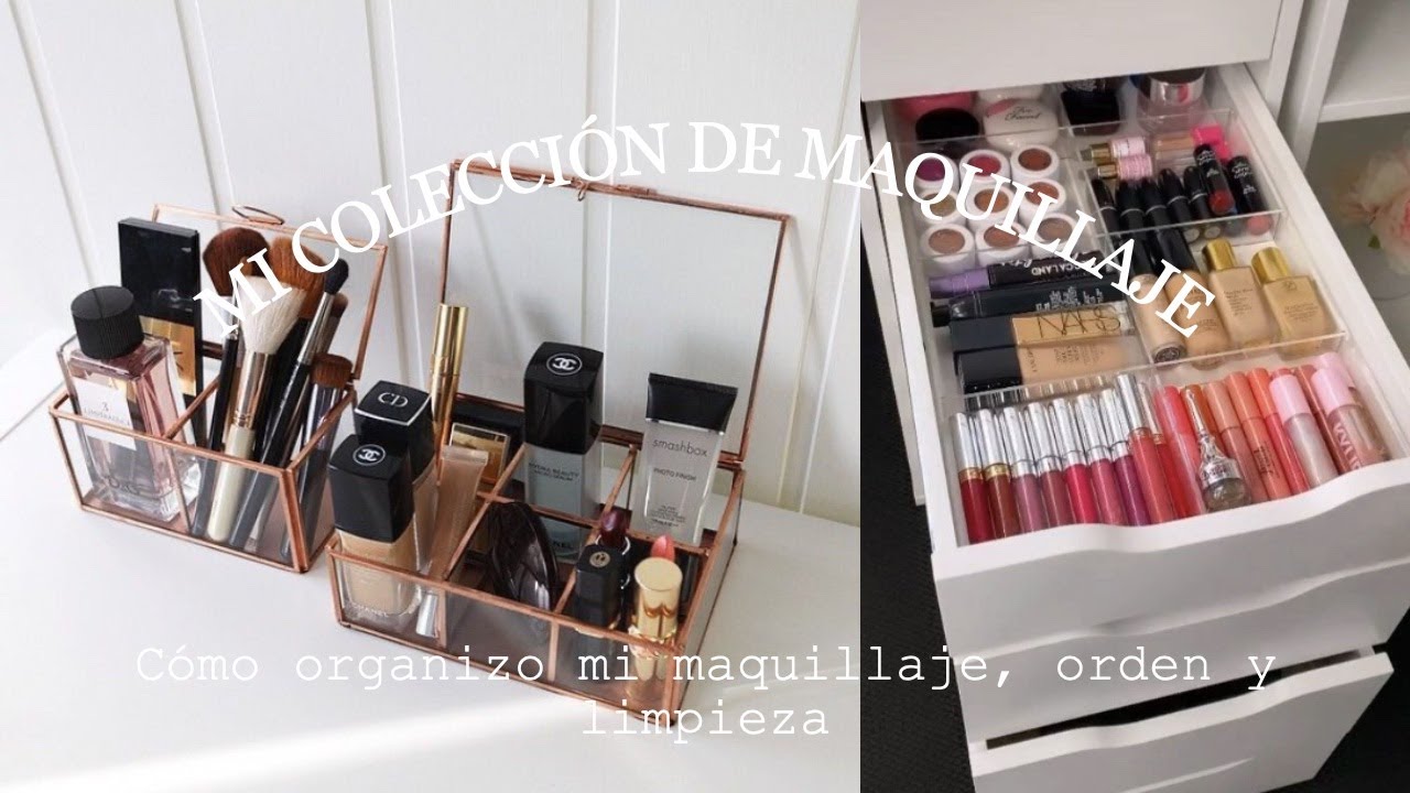 Ordenando mi maquillaje y makeup collection || organización y limpieza