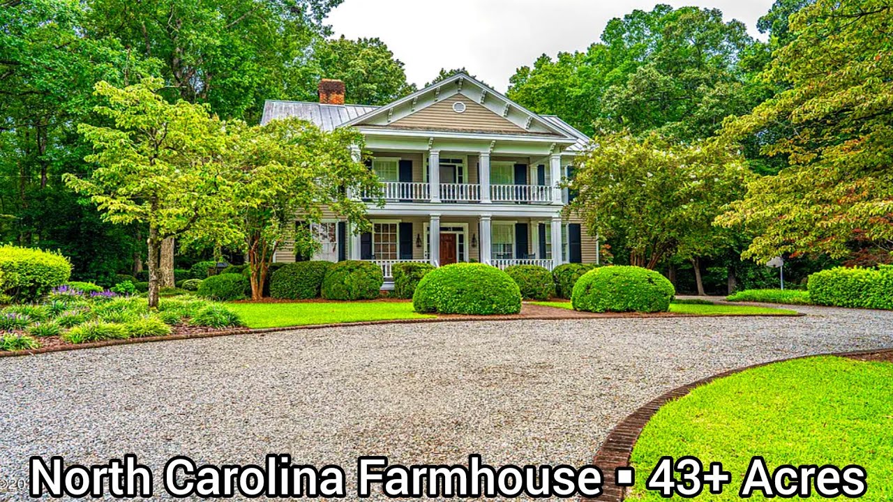 North Carolina Farmhouse For Sale | 43+ Acres | North Carolina Land For Sale | Farms WIth Barns