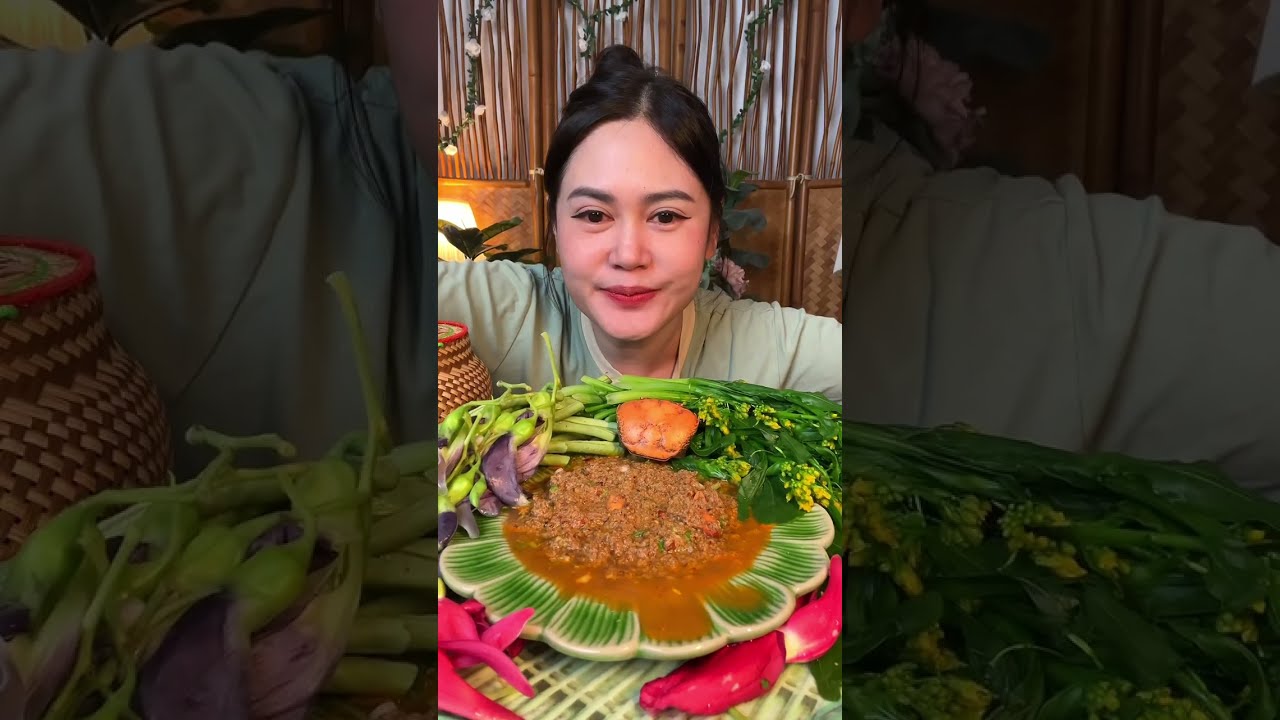 ลาบปูนานัวกลมกล่อม หอมข้าวคั่ว มะนาว แกล้มผักกาดดอกลวก ดอกแค แซ่บๆสุดๆ