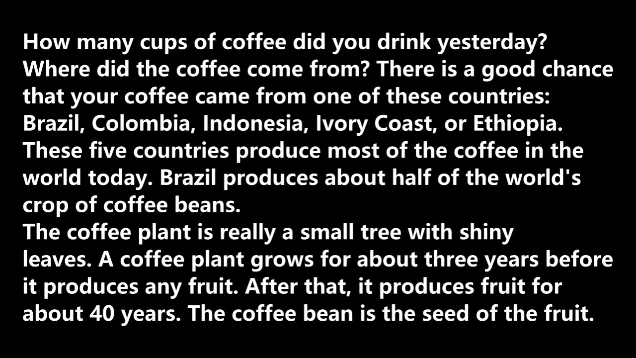 [Facts & Figures] The Coffee Plant