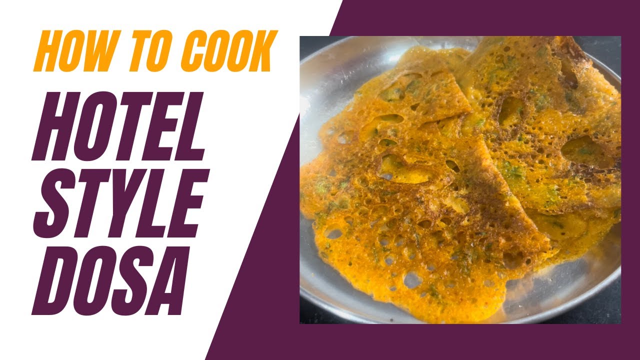 Hotel Style Dosa with 3 MAIN INGREDIENTS - Breakfast, Dinner Recipe