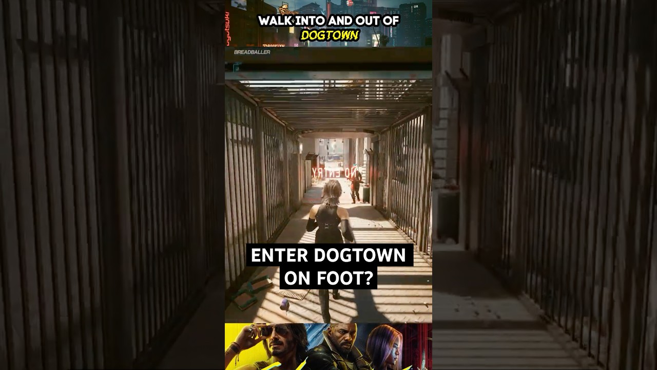 Можно ли дойти до Догтауна пешком? #cyberpunk2077 #phantomliberty #dogtown