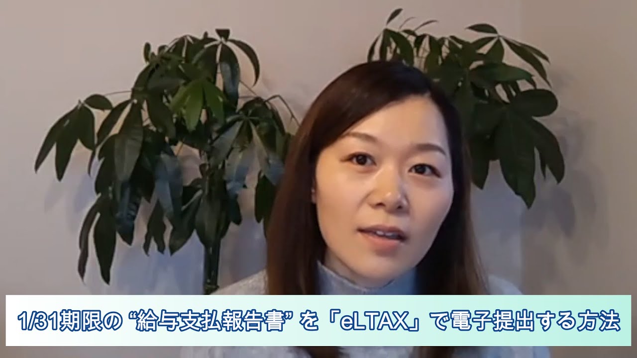 1/31期限の “給与支払報告書” を「eLTAX」で電子提出する方法
