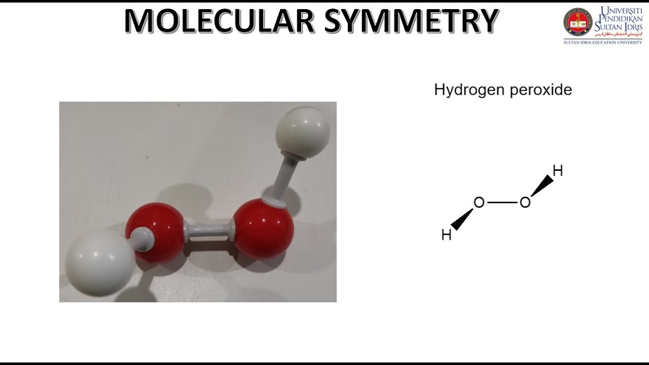 Symmetry elements and operations & point group of hydrogen peroxide H2O2